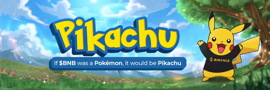 Pikachu — If $BNB was a Pokémon, it would be Pikachu